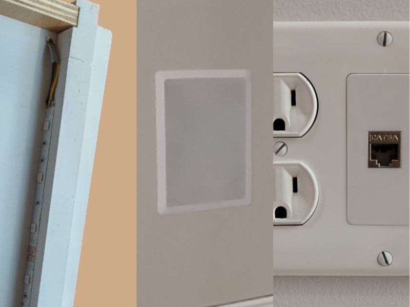 Low-voltage and data wiring setup