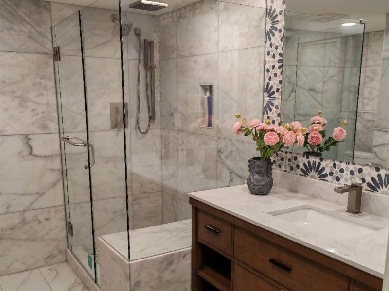Bathroom renovation in progress